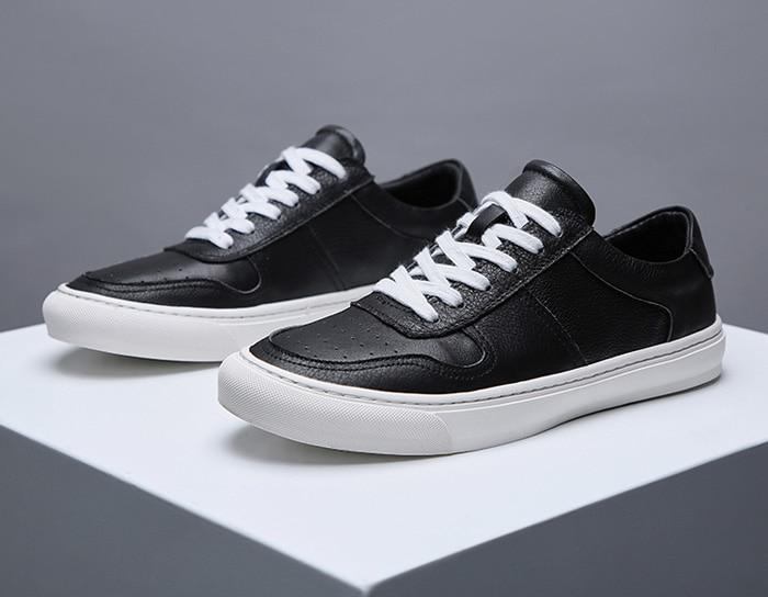 Åndbare Casual Læder Sneakers