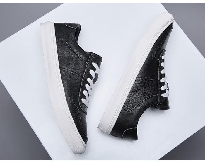 Åndbare Casual Læder Sneakers