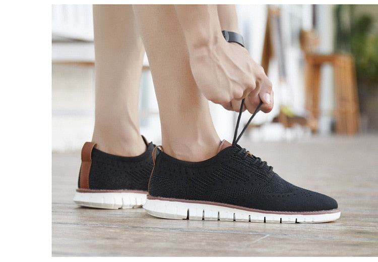 Casual Mesh Shallow Letvægts Sneakers