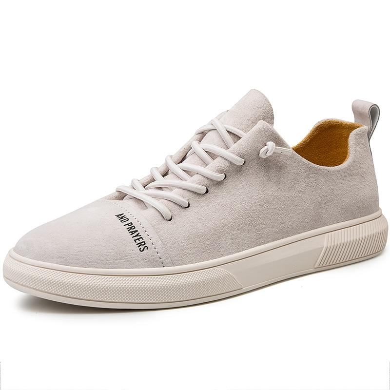 Designer Sneakers Herre I Ruskind I Britisk Stil