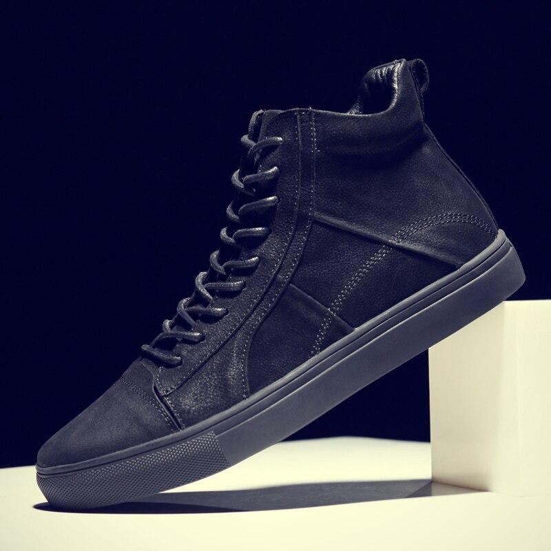 High Top Ægte Læder Sneakers